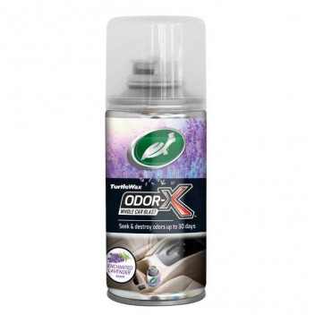 Turtle Wax Odour-X Car Deodoriser - Enchanted Lavender - 100ml Image for Turtle Wax Odour-X Car Deodoriser - Enchanted Lavender - 100ml