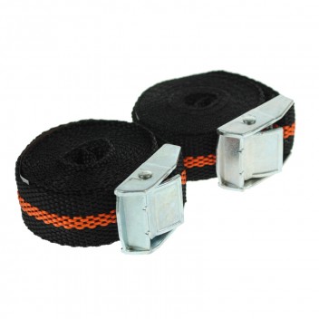 Lashing Straps with Cam Buckles - 2.5m x 25mm - Pair Image for Lashing Straps with Cam Buckles - 2.5m x 25mm - Pair