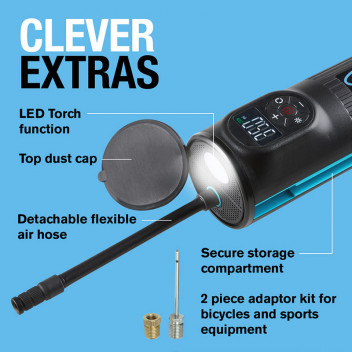 Ring Rechargeable Handheld Tyre Inflator Image for Ring Rechargeable Handheld Tyre Inflator