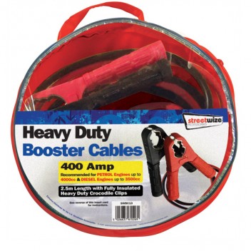 Streetwize 2.5m Booster Cable - 400A Image for Streetwize 2.5m Booster Cable - 400A