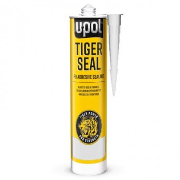 U-Pol Tiger Seal PU Adhesive Sealant (White) - 310ml Cartridge Image for U-Pol Tiger Seal PU Adhesive Sealant (White) - 310ml Cartridge