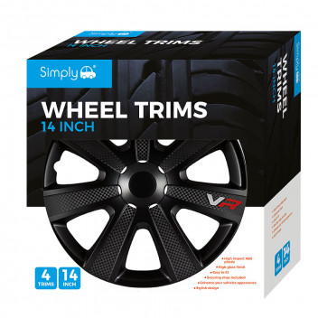 15" Simply Wheel Trims - Chromia Black - Set of 4 Image for 15" Simply Wheel Trims - Chromia Black - Set of 4