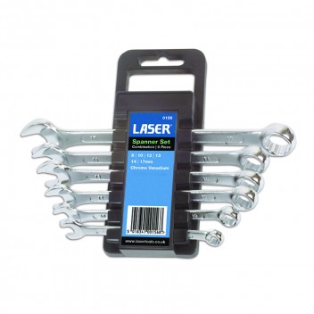 Image for Laser Combination Spanner Set - 6 Piece (mm)