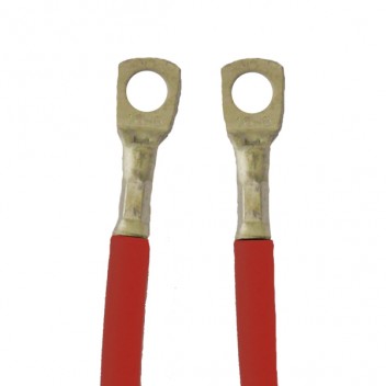 Fully Insulated Battery Lead 30" (725mm) Red - Eye to Eye Image for Fully Insulated Battery Lead 30" (725mm) Red - Eye to Eye