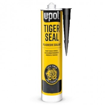 U-Pol Tiger Seal PU Adhesive Sealant (Black) - 310 ml Cartridge Image for U-Pol Tiger Seal PU Adhesive Sealant (Black) - 310 ml Cartridge
