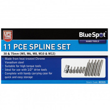 Image for Blue Spot 1/2" Drive Spline Set - 11 Piece