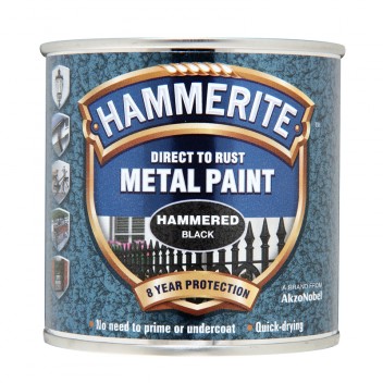 Image for Hammerite Metal Paint - Hammered Black - 250ml