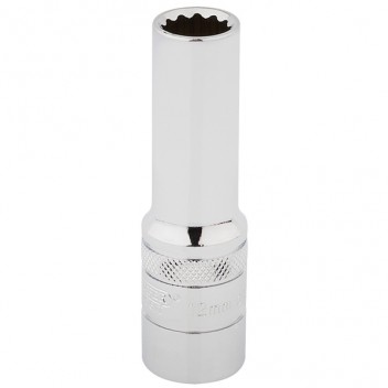 Image for Draper 1/2" Square Drive 12 Point Deep Socket - 12mm