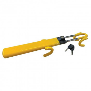 Summit Heavy Duty Double Hook Steering Wheel Lock Image for Summit Heavy Duty Double Hook Steering Wheel Lock