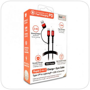 2-in-1 Type-C to Lightning Cable Image for 2-in-1 Type-C to Lightning Cable