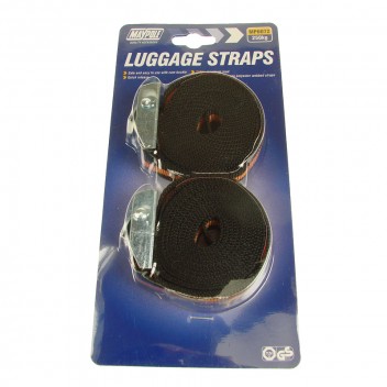 Lashing Straps with Cam Buckles - 2.5m x 25mm - Pair Image for Lashing Straps with Cam Buckles - 2.5m x 25mm - Pair