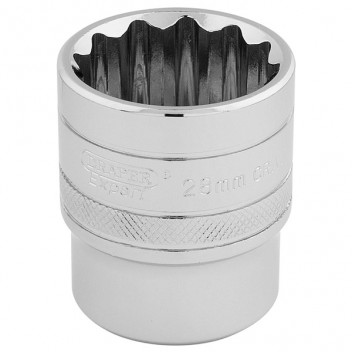 Image for Draper 1/2" Square Drive 12 Point Socket - 28mm