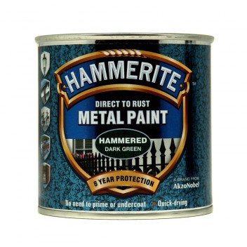 Image for Hammerite Metal Paint - Hammered Dark Green - 250ml